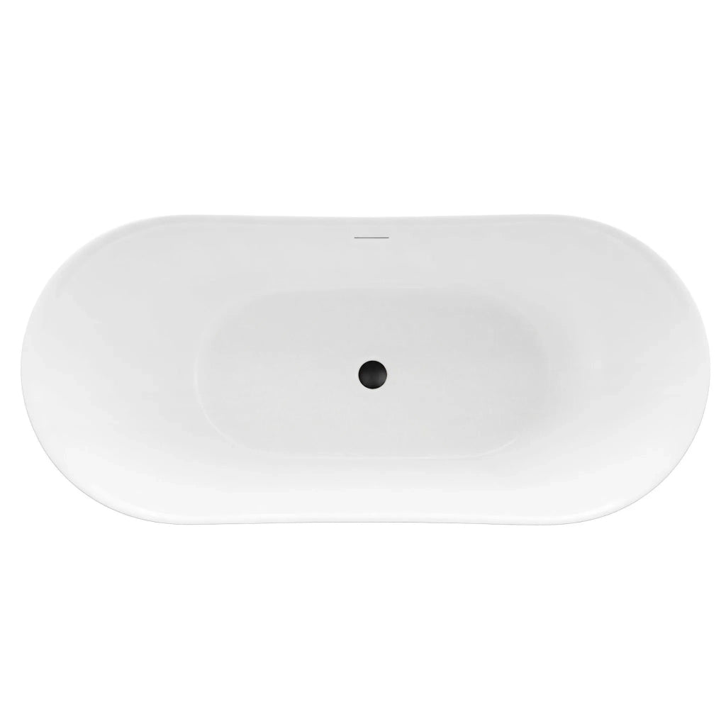 Vasca Bagno Da Terra Rea Ferrano Slim 180 Copritappo nero