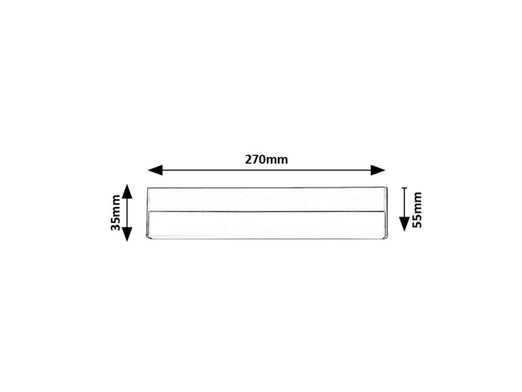 Lampada sottopensile LED 27cm bianca 4000K 7W Rabalux