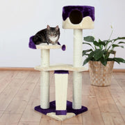 Trade Shop - Tiragraffi Gatti Carla Elegante Tre Diverse Piattaforme Cuccia Foderato Peluche -