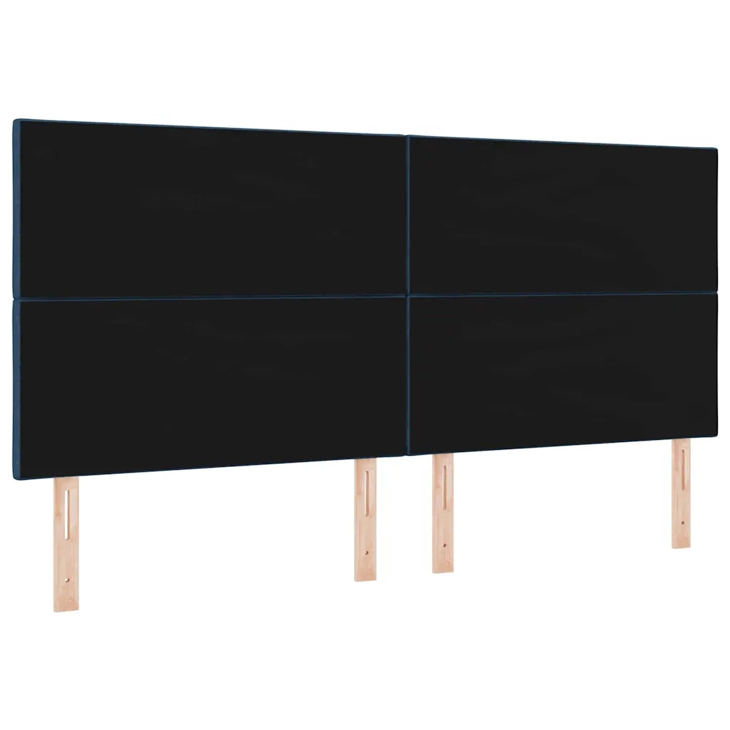 Testiera LED Blu 200 cm Tessuto 3338559
