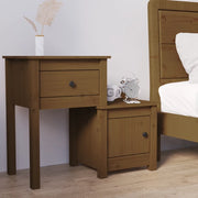 Comodino ambra 79,5x38x65,5 cm in Legno Massello di Pino 814545