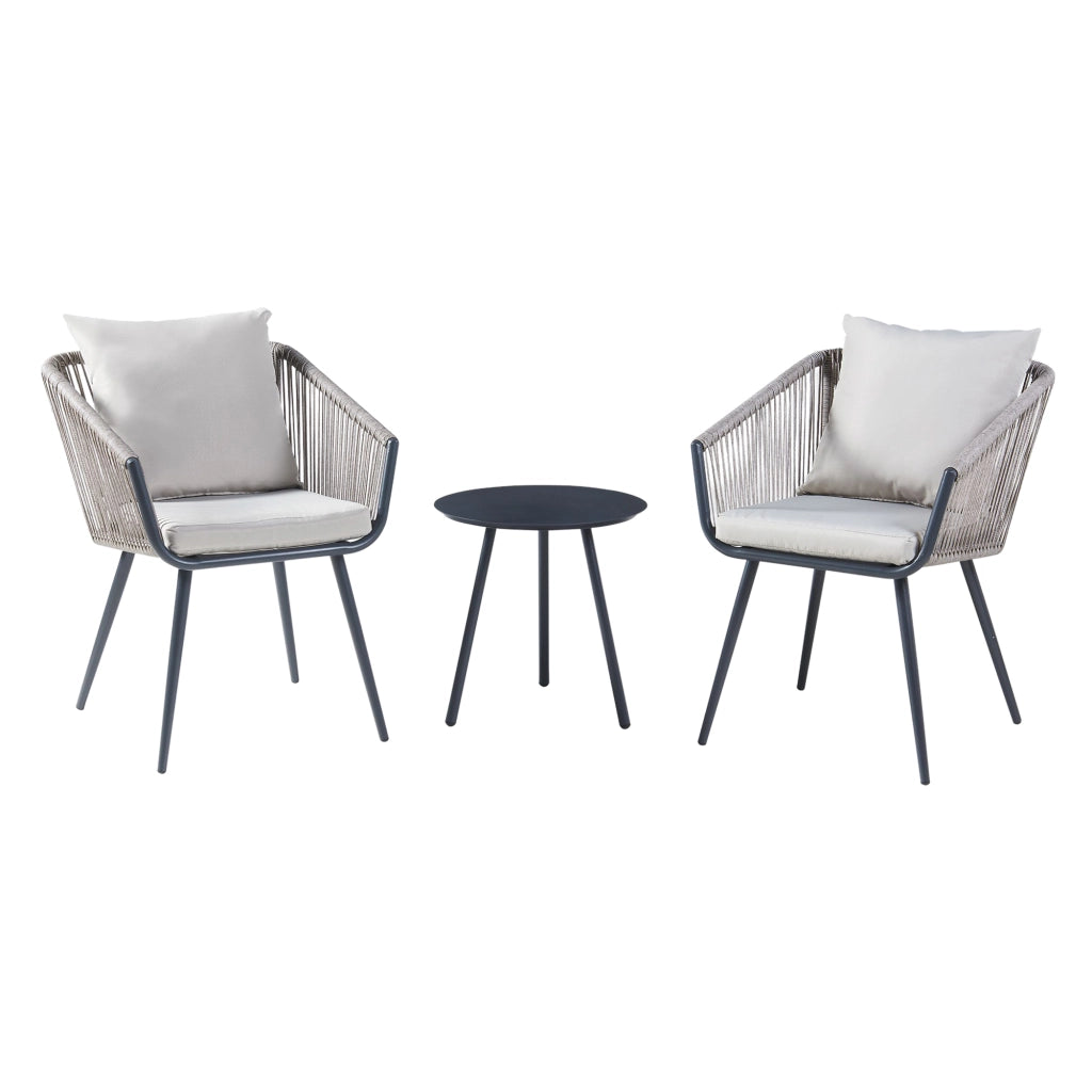 Set Abriola Mobili Esterni da Conversazioni - Antracite / Grigio casa.pro