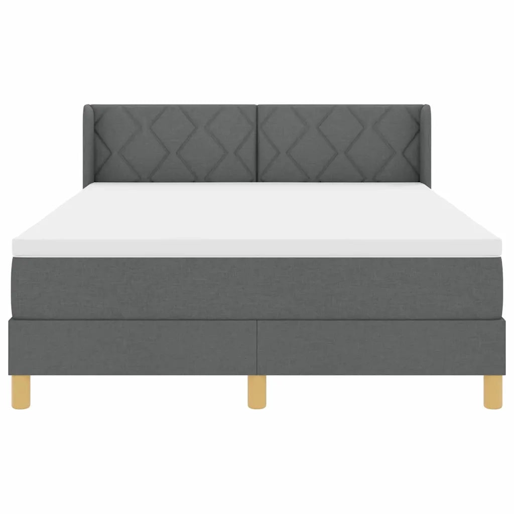 <strong>Letto a Molle< / strong> Grigio scuro 140 x 190 cm 3341350