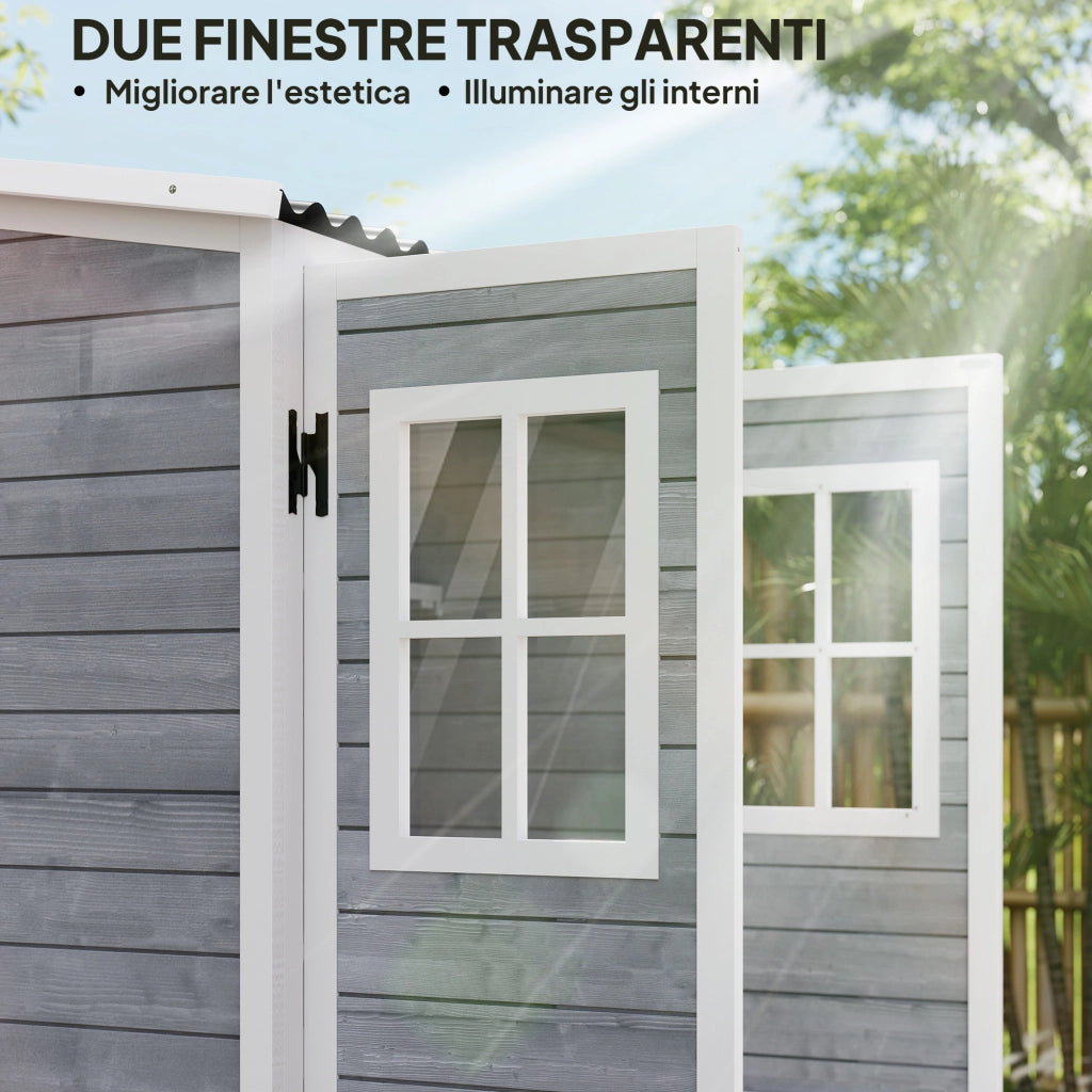 Casetta da Giardino in Legno ¨C Minimal ¨C Grigio