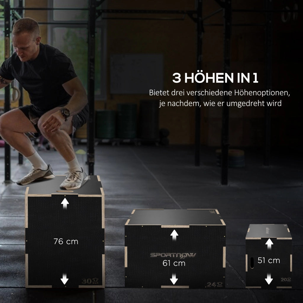 Plyo-Box ¨C zephmum ¨C Nero, 76x61x51 cm