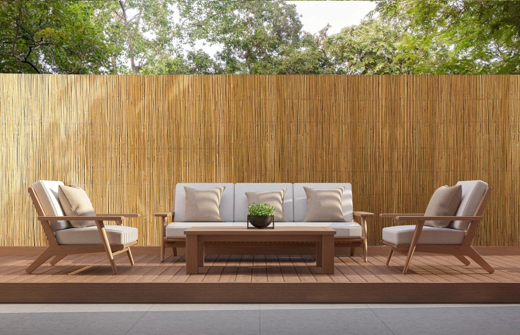 Arella In Bambù Per Recinzioni Frangivento Canne Di Bamboo Naturale Naturale - 1,5x5 M