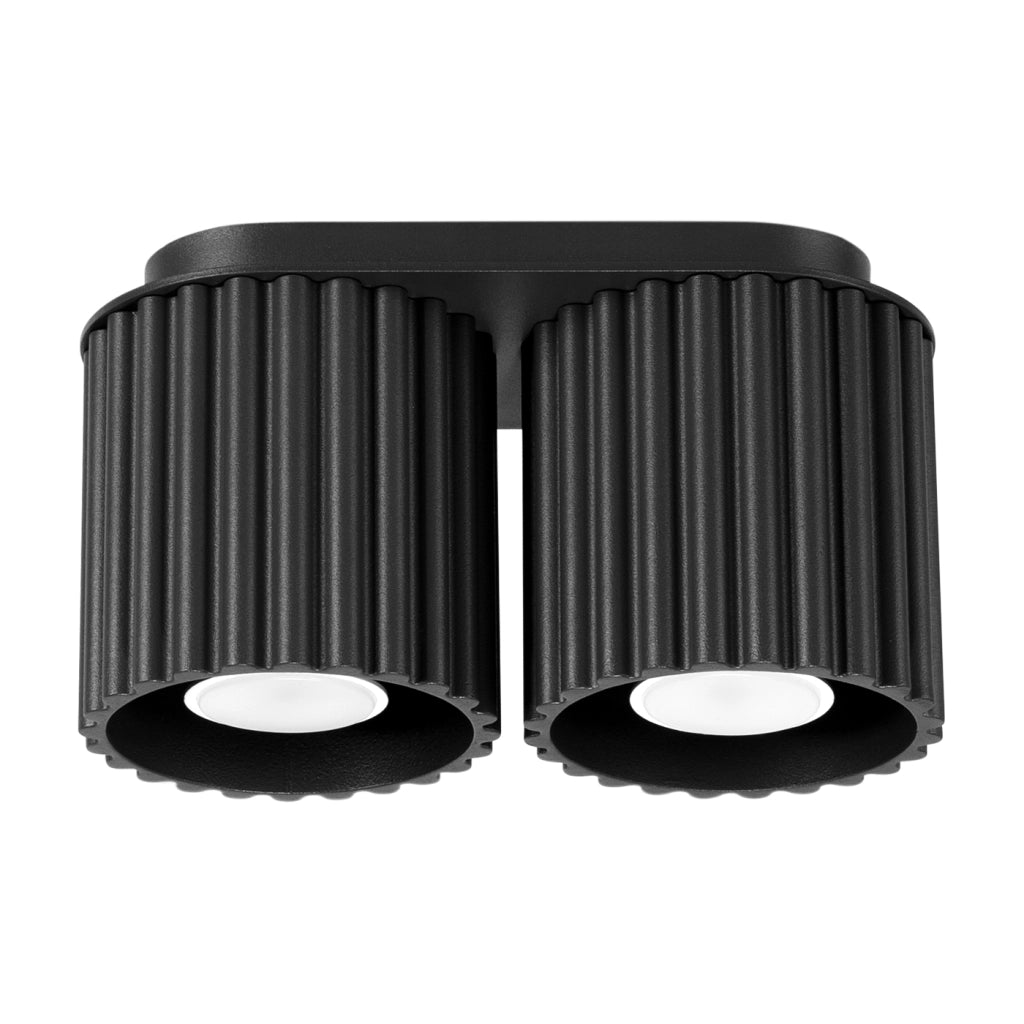 Lampada da soffitto AURA 2 nero GU10