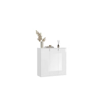 Buffet BODITE – 3 porte – Bianco lucido – Design compatto e moderno