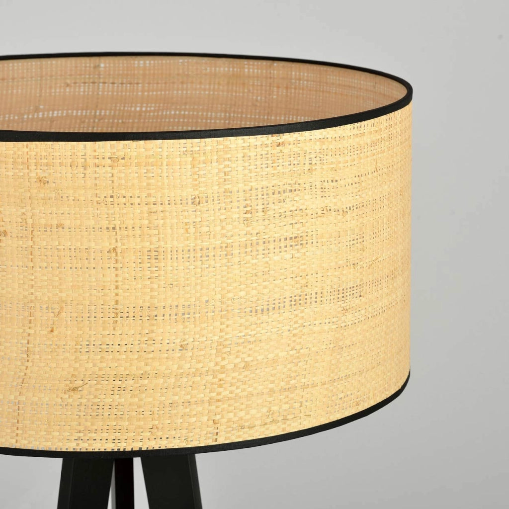 Lampada da terra Emibig Aston treppiede rattan E27 150cm