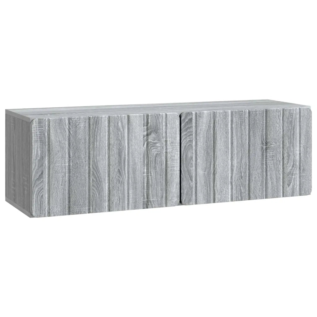 Mobile Porta TV da Muro-Credenza per TV sospesa Grigio Sonoma 98 x 31 x 30 cm 799375