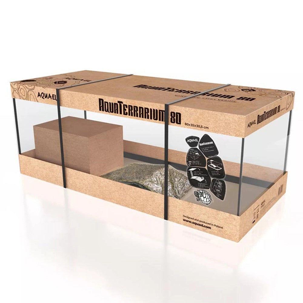 Aquael AquaTerrarium - tartarughiera con rampa per rettili e anfibi Modello: 80