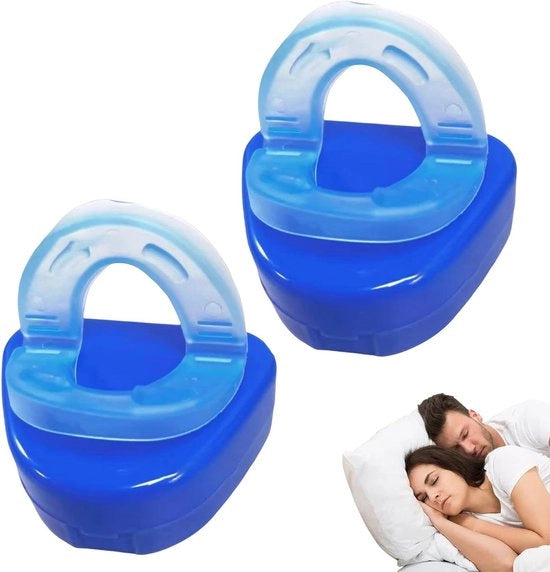 2-pack Protezione per la Notte contro la Gnacchiatura e lo Snorring - Reutilizzabile e Comodo