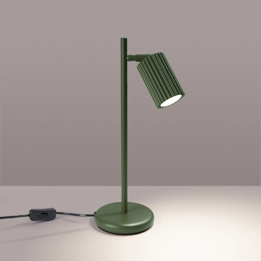 Lampada da tavolo KARBON verde oliva