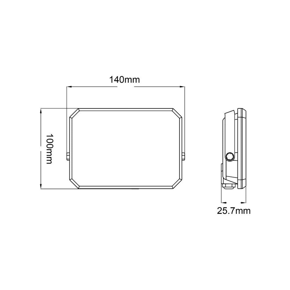 Alca power proiettore led 220-240v da 30w 4000k luce diurna