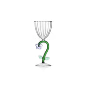 Calice Ottico Verde Fiore Lilla Botanica 28cl