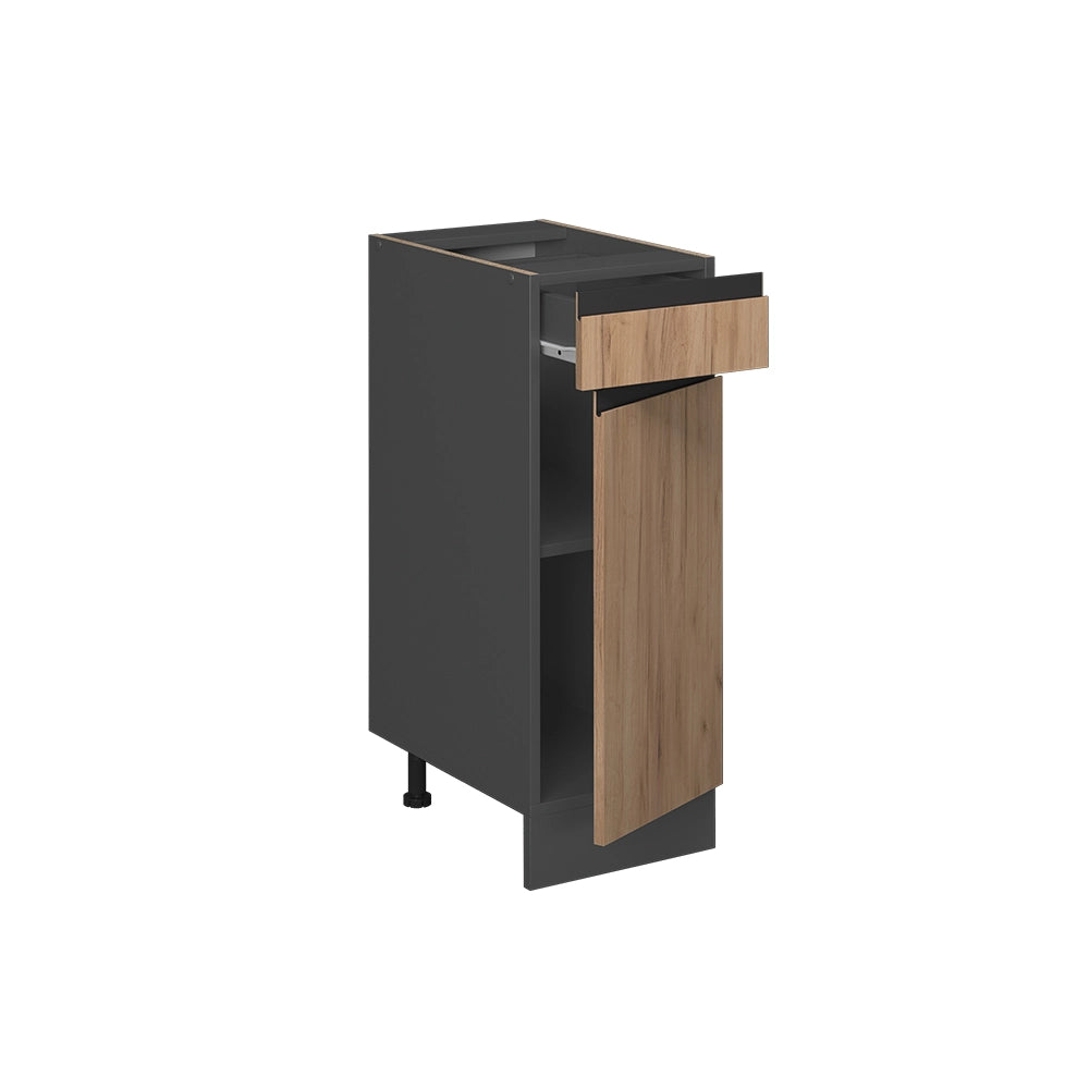 Vicco Mobiletto base per cucina Quercia dorata 30 cm , PL Antracite