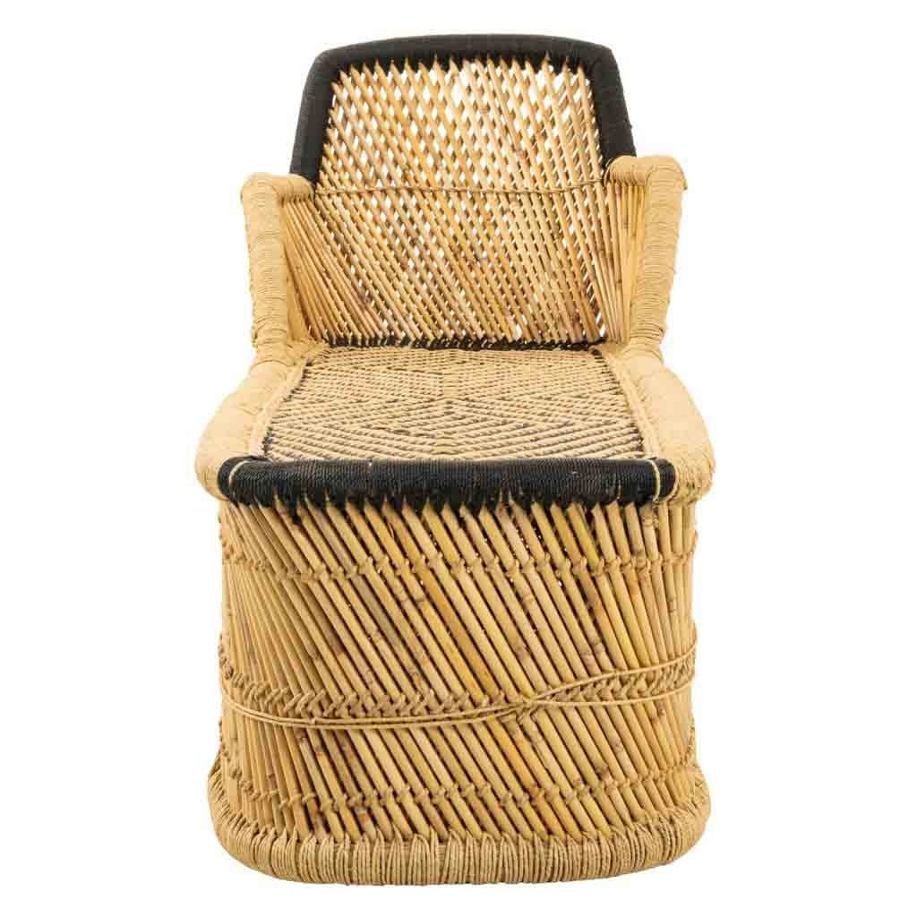 Poltrona in bambù marrone 110x48x78h