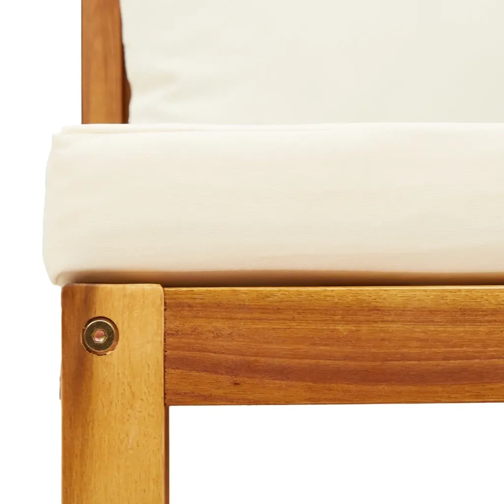 Divani da Giardino Angolari con Cuscini 2 pz in Legno di Acacia e Rattan