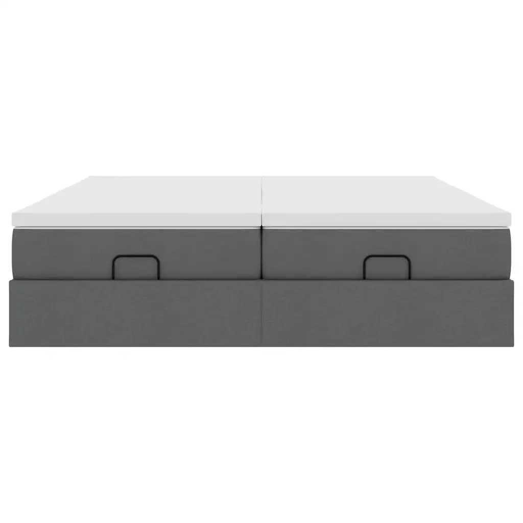 Struttura Letto Pouf con Materassi 180x200 cm in Tessuto