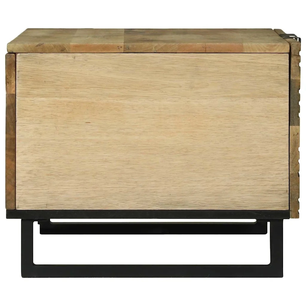 Tavolino da salotto Marrone e Nero 80 x 50 x 40 cm 4017941