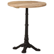 Tavolino da Bistrot Ø60x76 cm in Legno di Mango Grezzo 321087