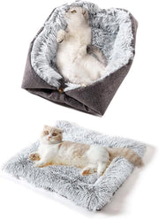 Doppio uso - Asciugamano per gatti - Plush - Lavabile - Soffice - Adatto per piccoli/grandi cani - 61x51 cm - Accessorio per animali domestici