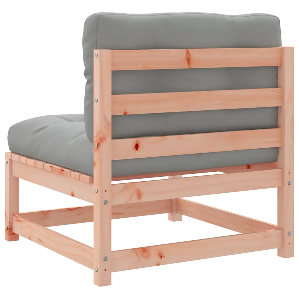 Divano da esterno-Divani Giardino Senza Braccioli con Cuscini 2 pz Legno Douglas 706308