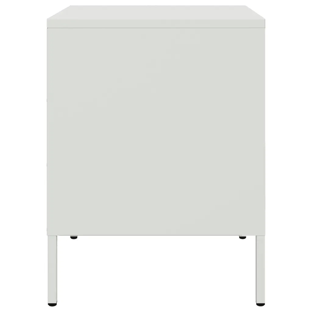 Comodini 2 pz Bianchi 36x39x50,5 cm in Acciaio 842921
