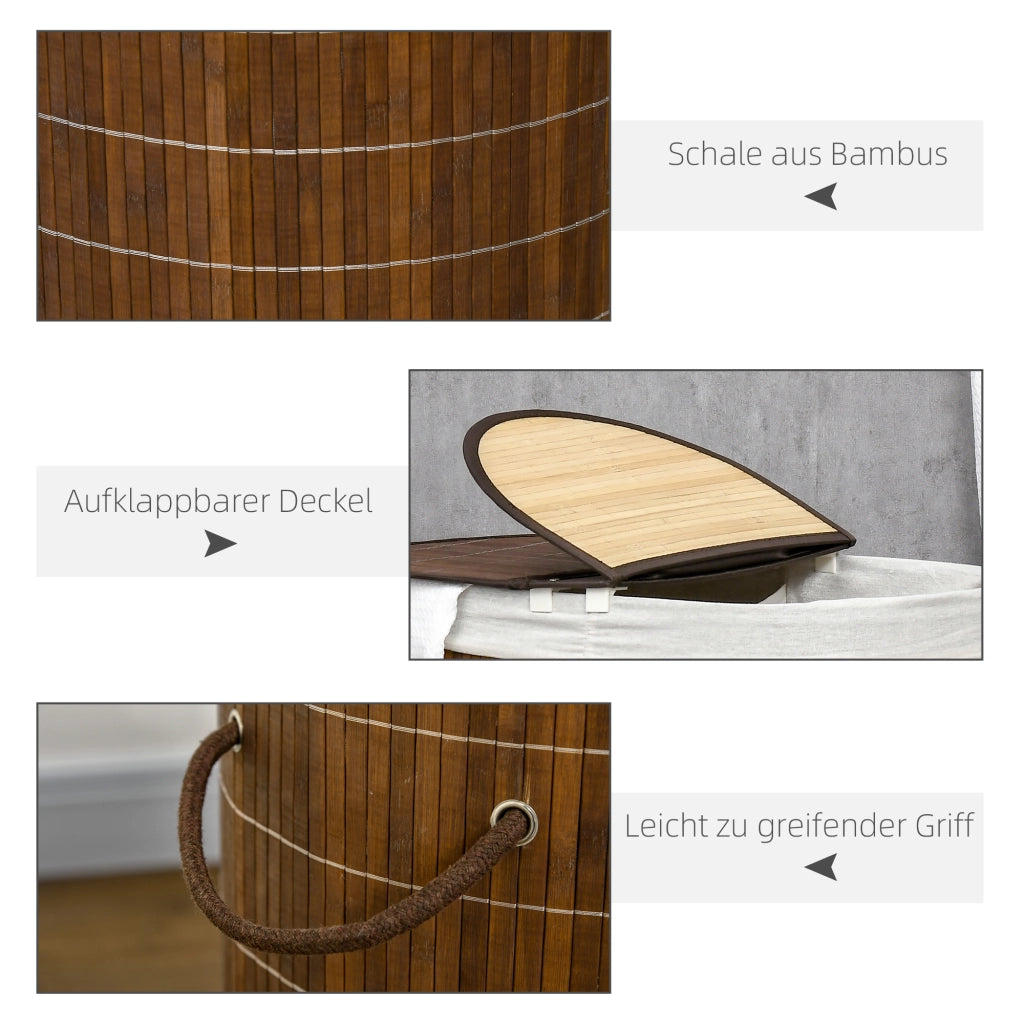 Cestino per Biancheria ¨C Minimal ¨C Marrone 38x38x57