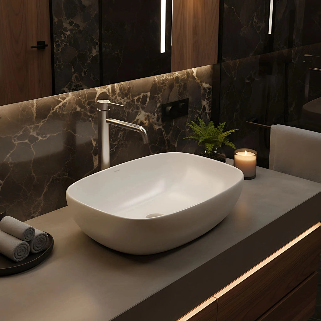 Rubinetto Da Lavabo Rea Foster Brush Nickel High