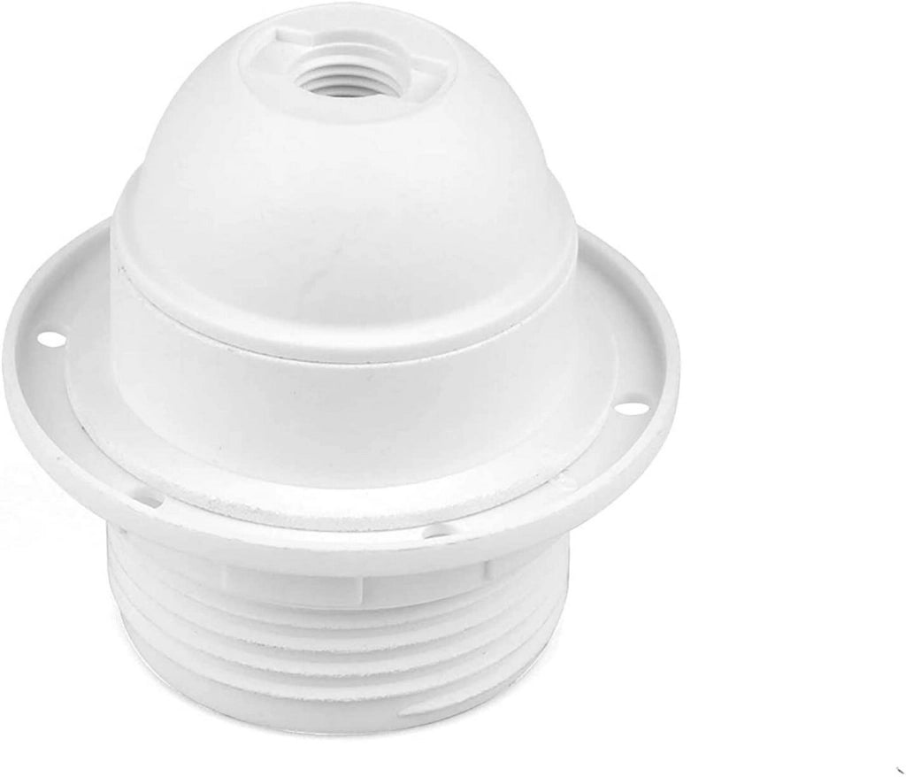 PORTALAMPADA E27 FILET BIANCO + GHIERA BLISTER
