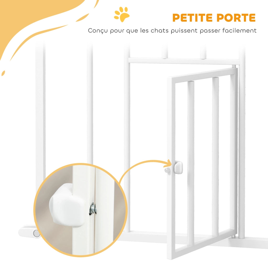 Barriera di Sicurezza per Animali ¨C Minimal ¨C Bianco 104.1xH cm