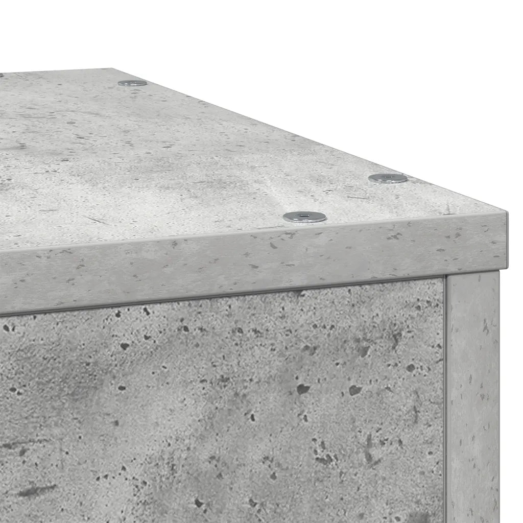 Supporto per Piante Grigio 33x33x100 cm in Truciolato 852954