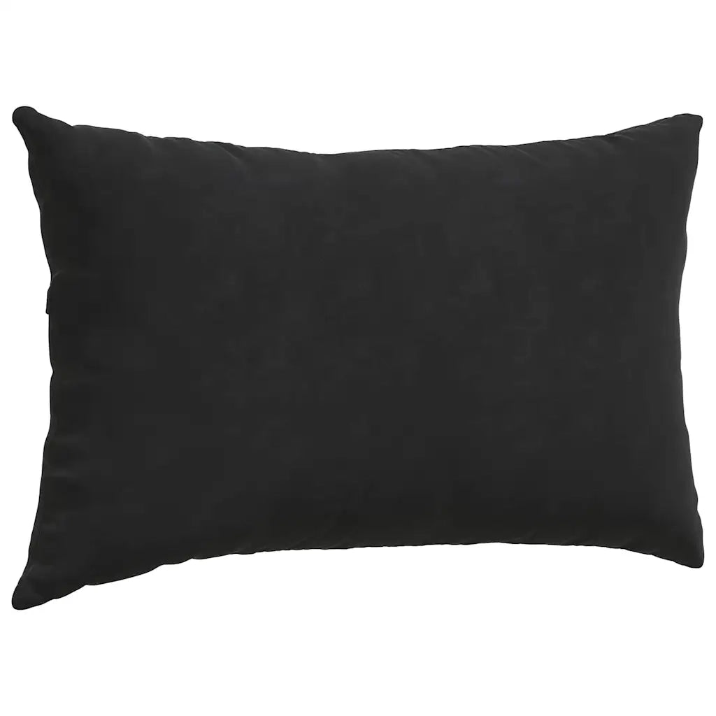 Cuscini da Divano 2 pz | Cuscini per sedie Nero 50 x 30 cm Tessuto in Cords