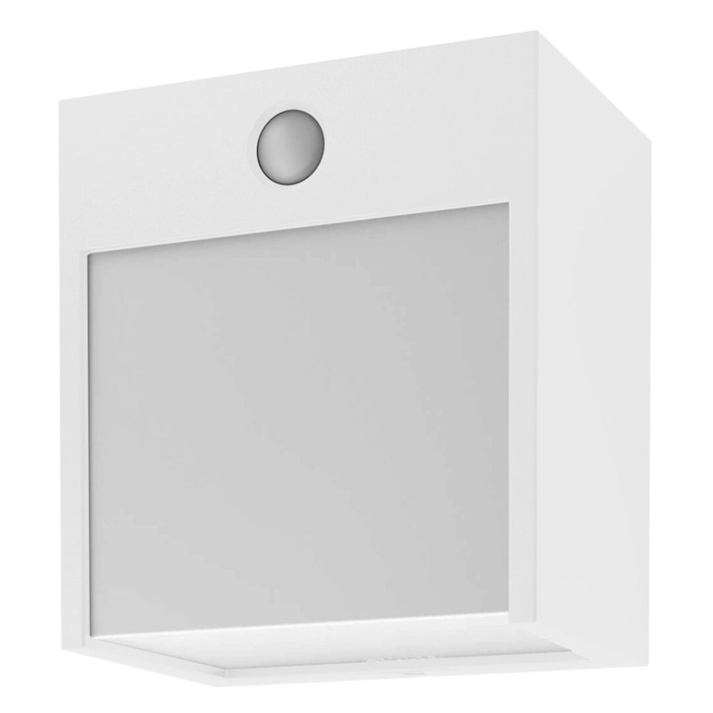 Applique esterna LED 12W con sensore Balimo bianca opaca