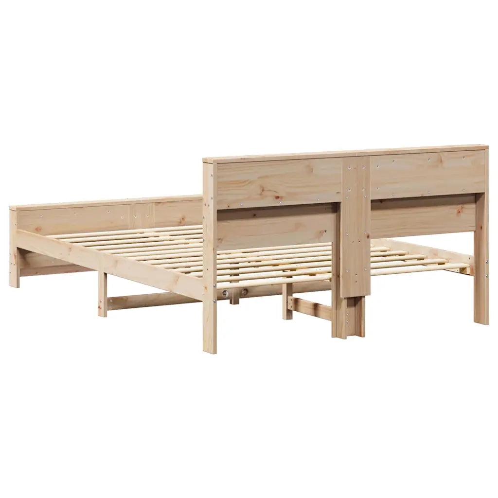 Struttura del letto-Giroletto Marrone 150 x 200 cm Legno multistrato
