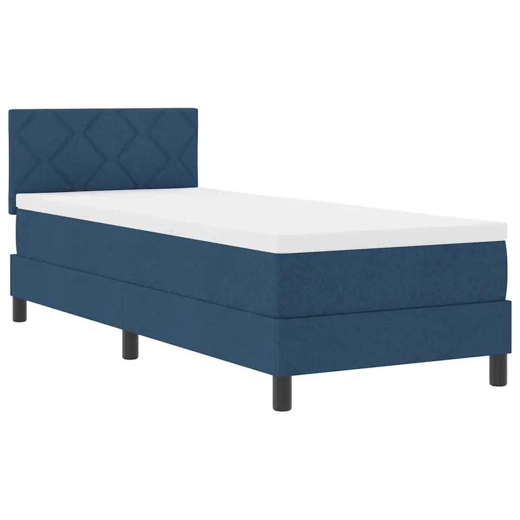 Letto a molle con materasso con led Blu 80 x 200 cm Tessuto 3342246