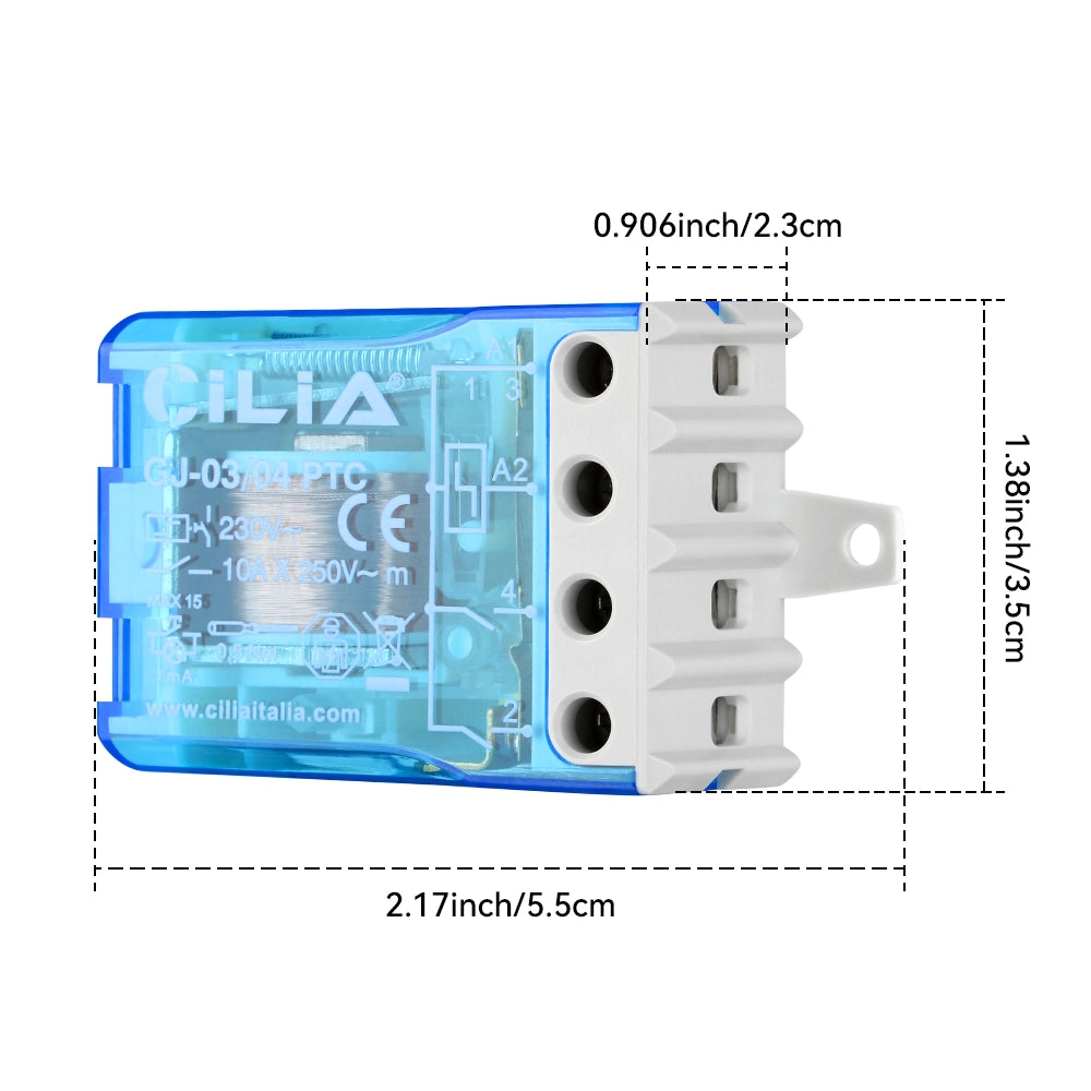 Rel¨¨ Commutatore ad Impulsi 230V 10A ¨C zephmum ¨C Tipo 26.08 con Deviatore