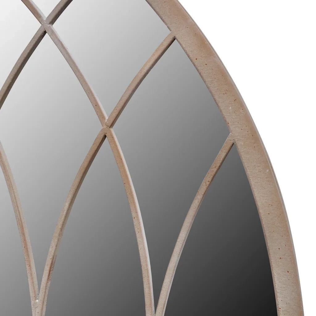 Specchio da Giardino Gotico con Arcata-Specchio decorativo 50x115cm Interni Esterni