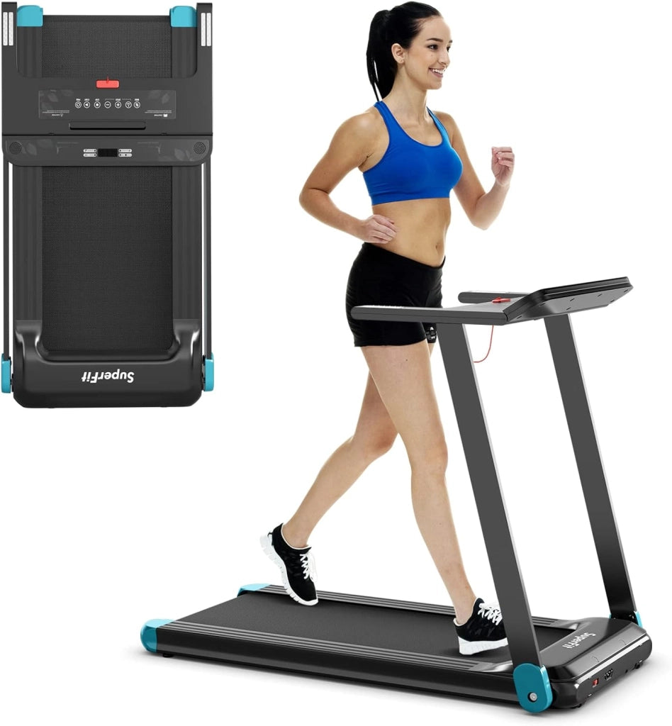Tapis Roulant Pieghevole per Casa, con Controllo APP, 12 Programmi Preimpostati, Schermo LED e Porta Dispositivi, Velocità 0-12 km/h, Portata 90kg