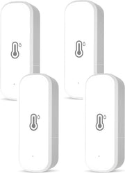 Sensore di Temperatura e Umidità WiFi - 4 Pezzi per Interno e Esterno