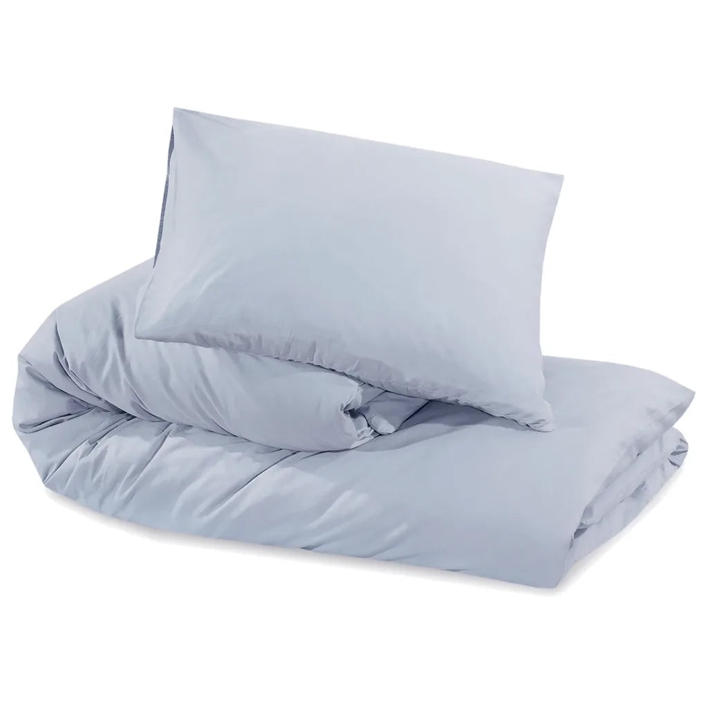 Set Copripiumino Grigio 155x220 cm in Cotone 136103