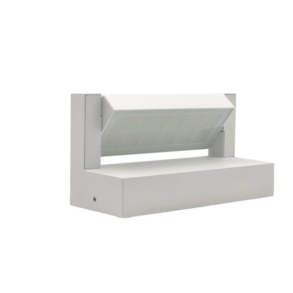 Trade Shop - Applique Parete Inclinabile Esterno 21w Tecnologia Cct 3 Tonalità Di Luce Ip65 472-3c - Bianco