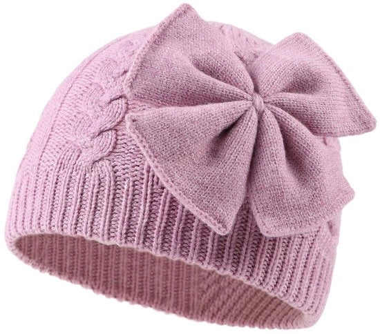 Cappello per Bambini - Caldo - Donna - Foderato - Piuma - 0-6 Anni - Circonferenza 36-54 cm - Cappello per Bambini