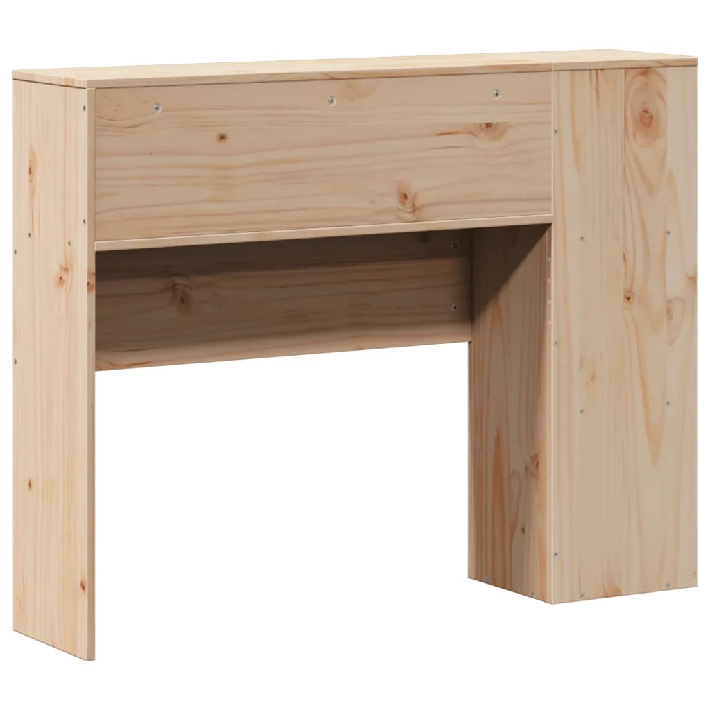 Testiera con Ripiani 75 cm in Legno Massello di Pino