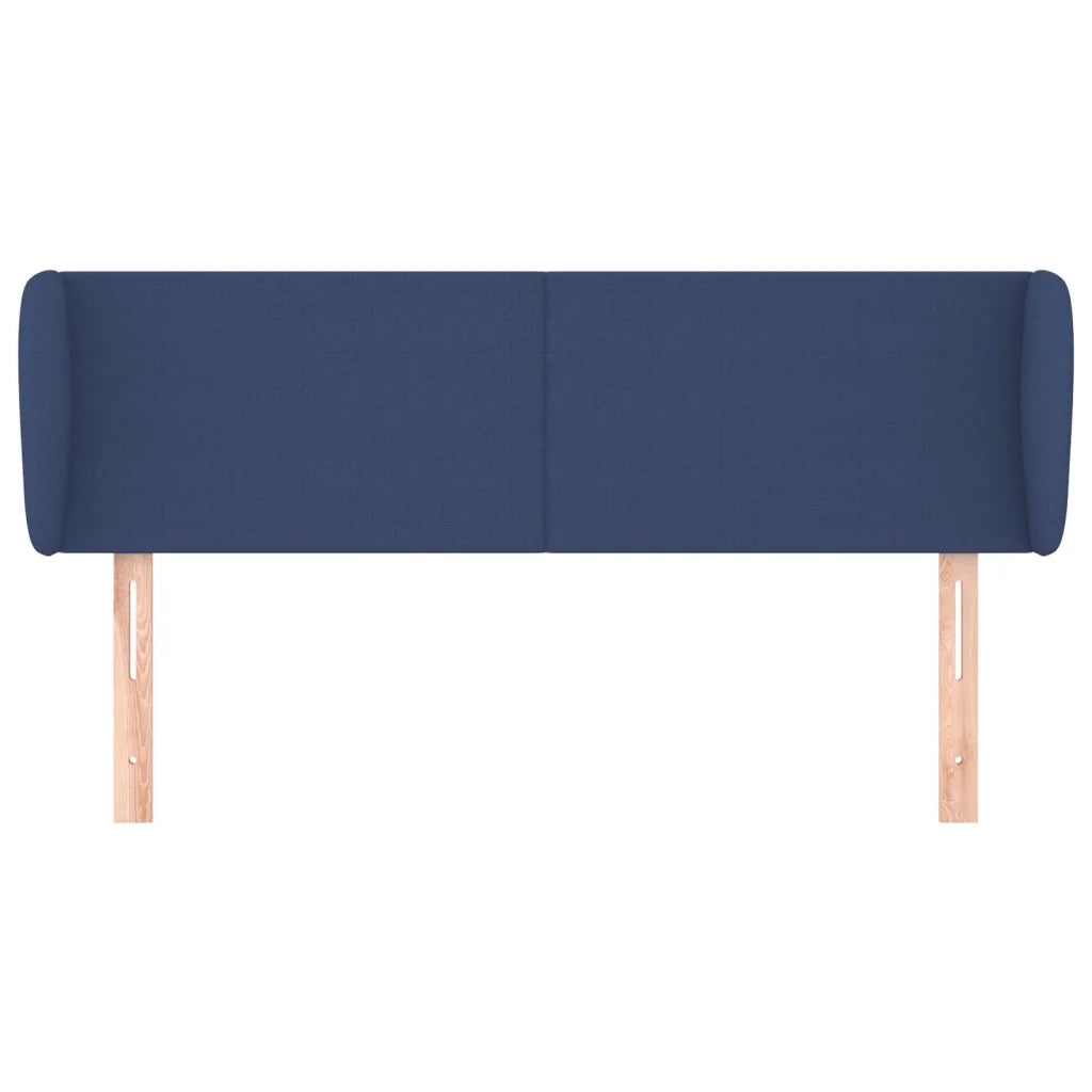 Testiera | Testata ad Orecchio Blu 103x23x78/88cm in Tessuto