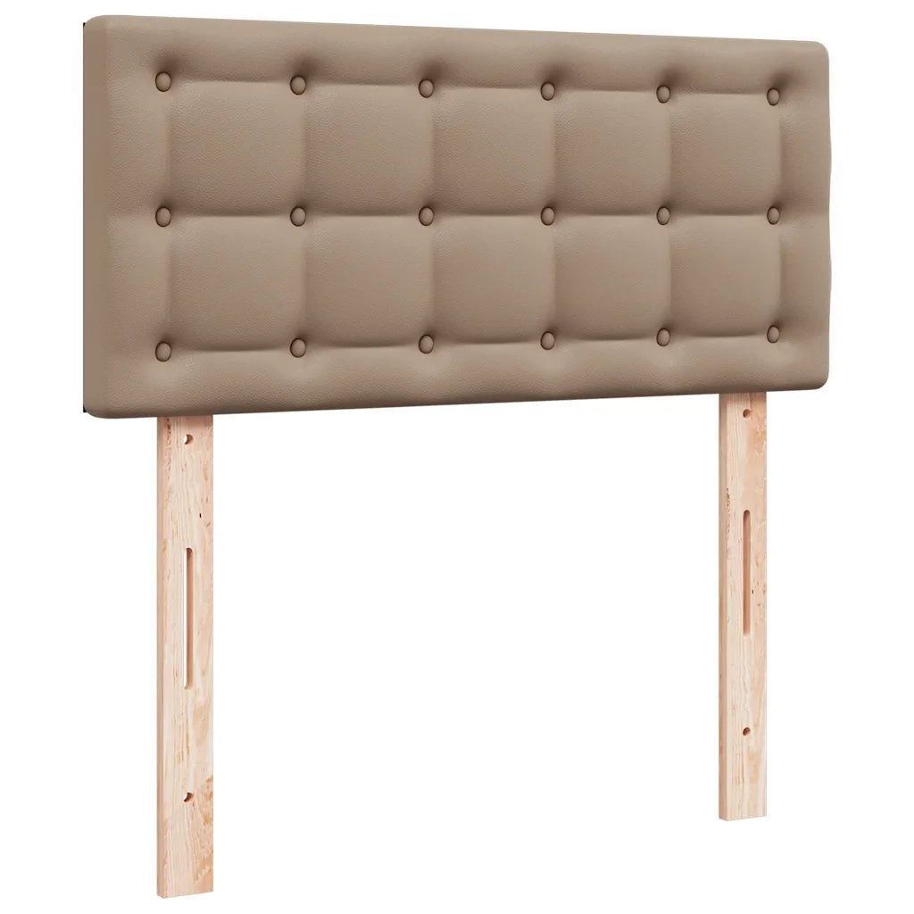 Letto Pouf con Materasso Cappucino 90x200 cm Similpelle 3311287