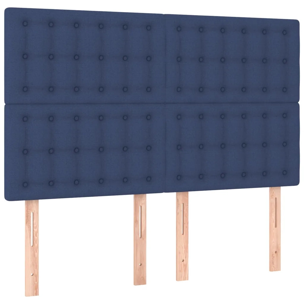 Giroletto senza Materasso-Struttura Letto Blu 140x200 cm in Tessuto