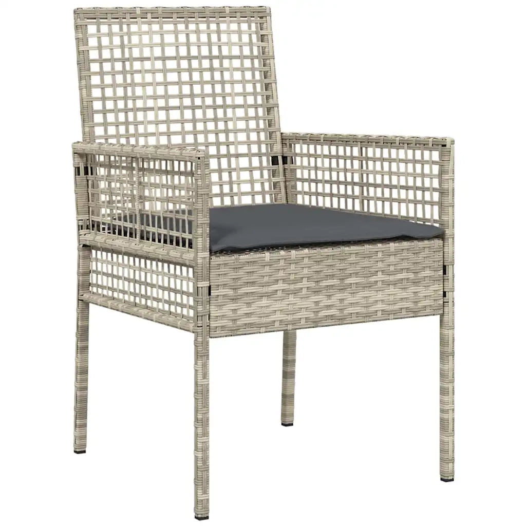 Sedia da Giardino 2 pcs Grigio chiaro 55 x 53 x 85 cm 42003450