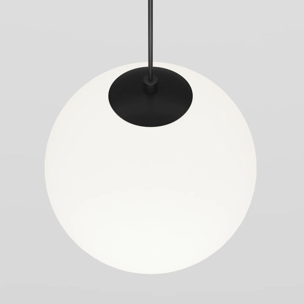 Maytoni lampada a binario moderna Exility Luna 1 luce LED integrato nero vetro